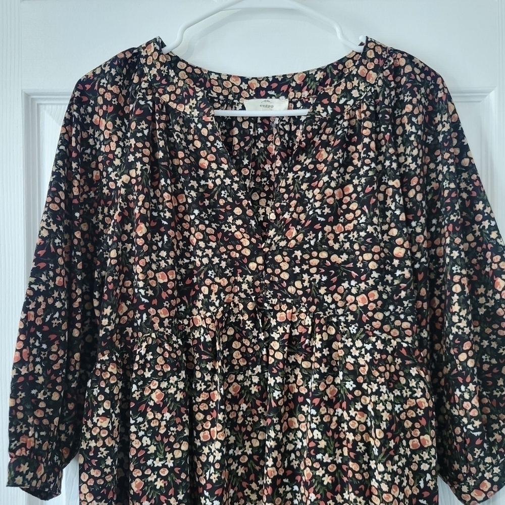 Entro Floral Long sleeve Mini Dress - Picture 3 of 6